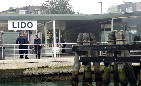 This is Lido S.M.E. where you arrive with the Alilaguna or Vaporreto boat