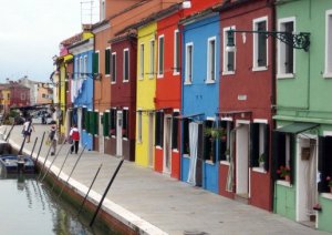 Burano street Venice Italy Burano street Venice Italy