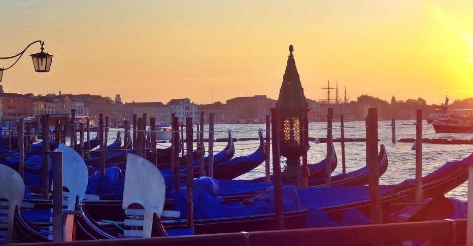 Sunset Venice Italy Sunset Venice Italy