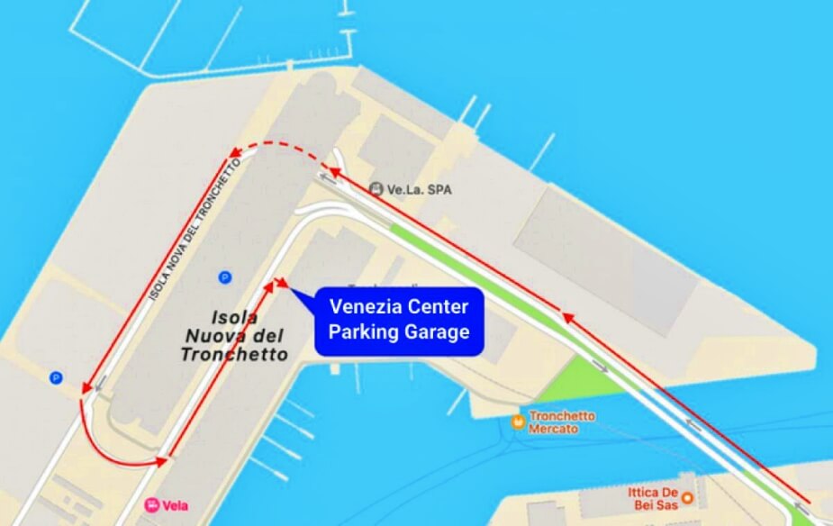 Venice C Parking Flughafen Parkplatz www.venice-information.com